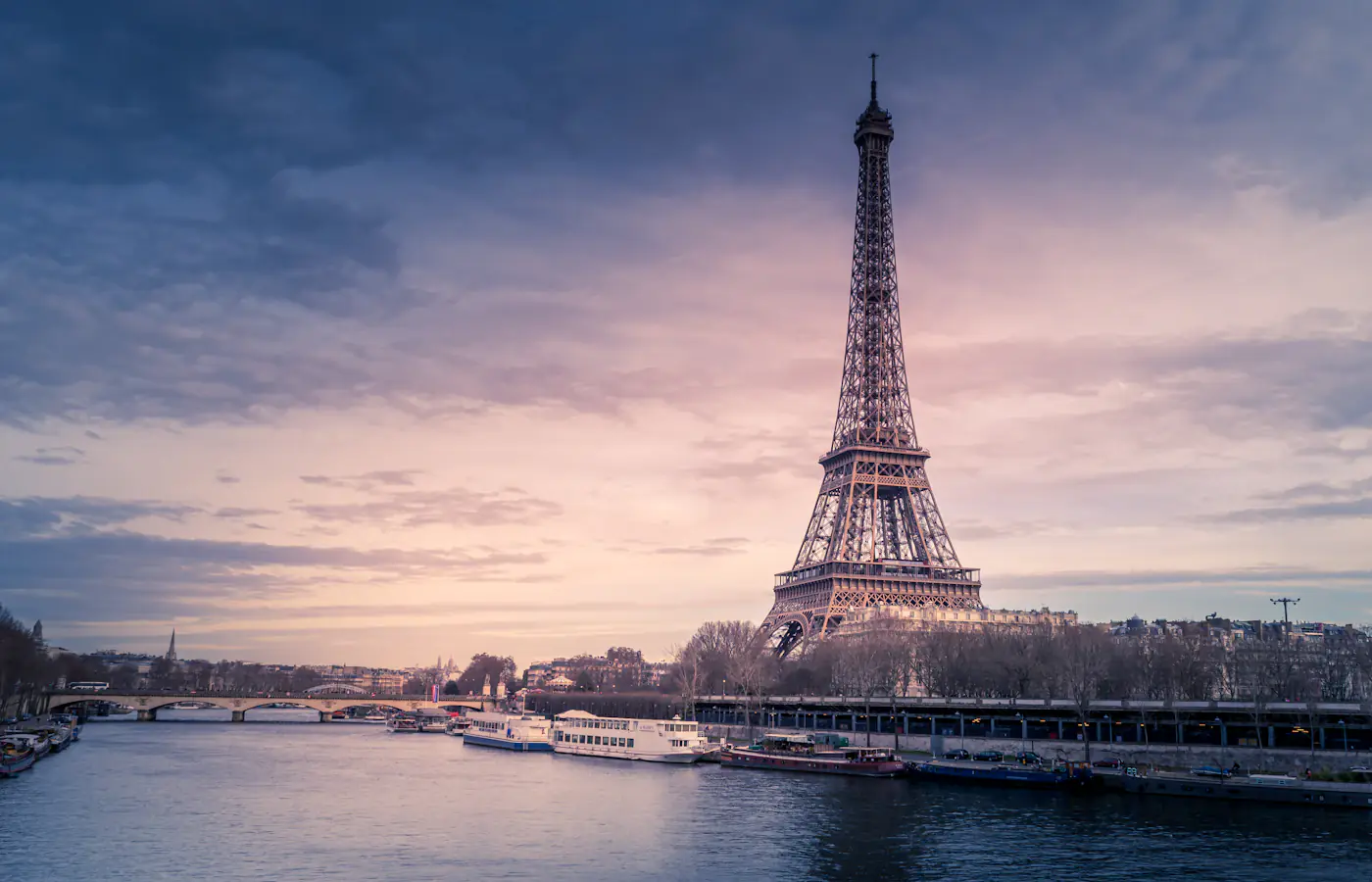 The Eiffel Tower in Paris, France.